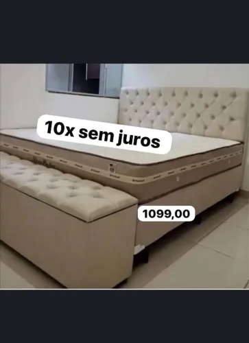 Cama box colchão molas pocket