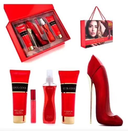 Kit Lovali COOL GIRL Perfume 100 ml+Perf 10ml+Gel de banho+Body splash+Hidratante z1092 a