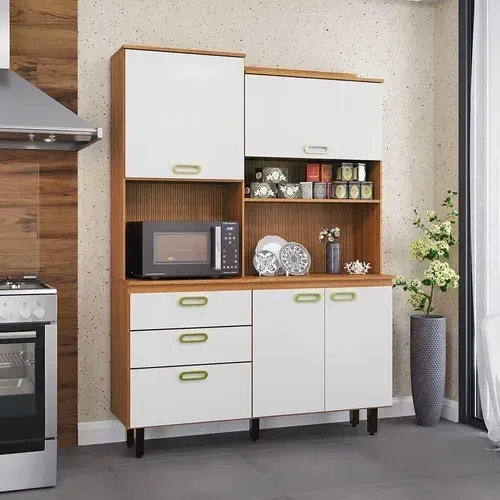 Armário de Cozinha Ravena 142cm Novo, Entrego 