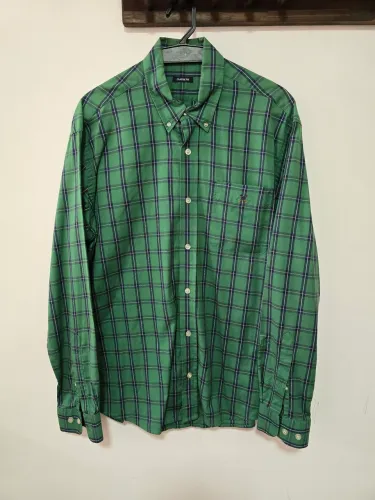 Camisa Xadrez Verde - Polo Play Classic Fit - Tam M