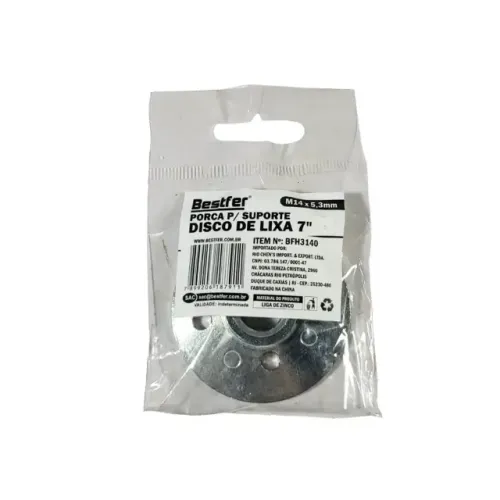 PORCA PARA SUPORTE DISCO DE LIXA 7POL BESTFER