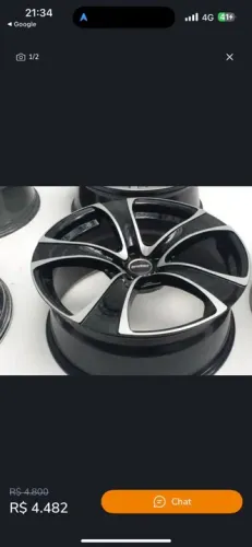 Jogo de rodas aro 20 Côncava preta com diamantado tala 8.5 Bmw 5x120