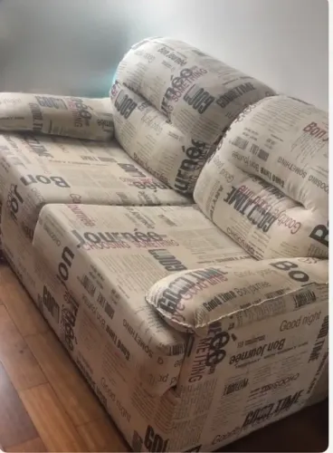 Sofá Cama - Estrutura interna do sofá madeira e cama estrutura metálica