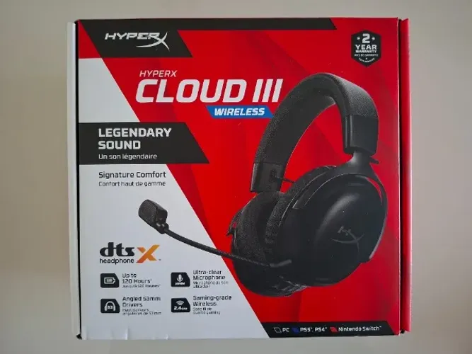 Headset HyperX Cloud 3 Wireless - NF + Garantia + Suporte + Earpads Extras