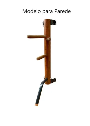 Mudjong para Parede, Wooden Dummy, Boneco de Madeira, para prática de Wing Chun, Kung Fu.