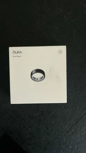 Oura Ring 4. Monitoramento de saúde e fitness. Tamanho 13 preto