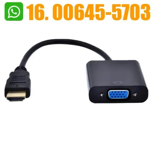 Cabo Conversor HDMI Para VGA