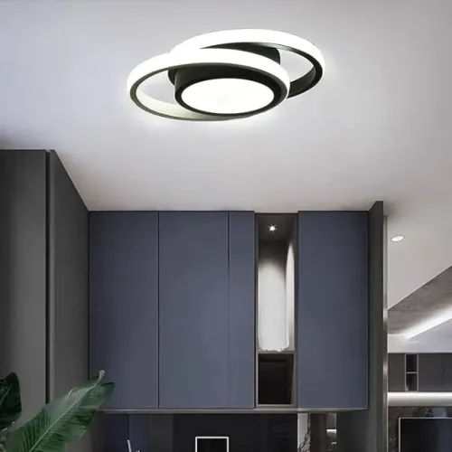 Luminária Lustre Pendente Sobrepor De Teto Led Sofisticado 31W 3 Em Cor Branca.