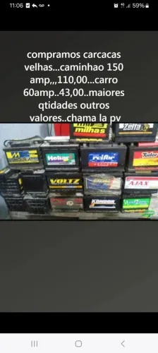 Compramos sucatas baterias e cobre
