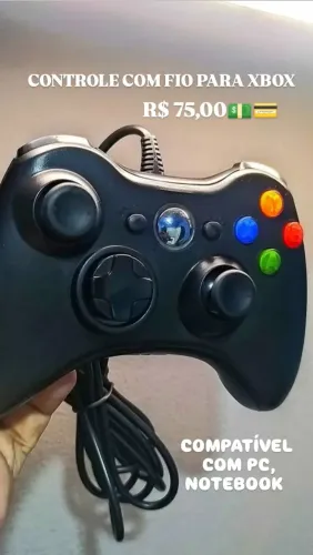 Controle com fio para jogos computador