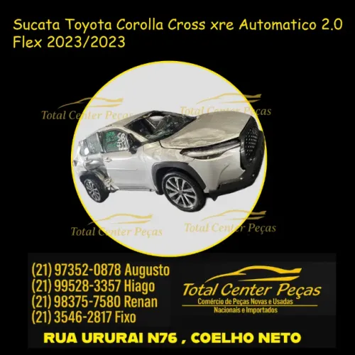 Sucata Toyota Corolla Cross xre 