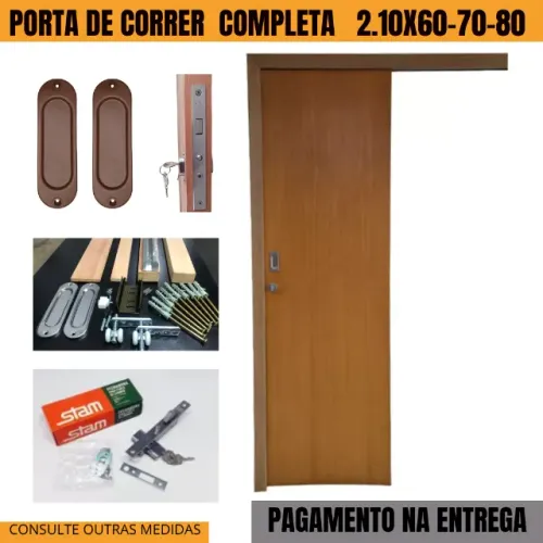 porta de correr modelo silvp / completa