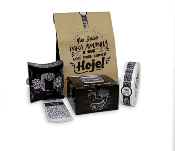 KIT LANCHES DELIVERY COMPLETO P e G