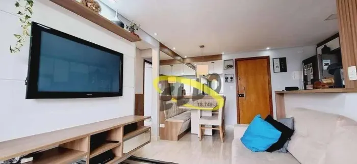 Apartamento Mobiliado com 3 dormitórios à venda, 60 m² por R$ 390.000 - Granja Viana - Cot
