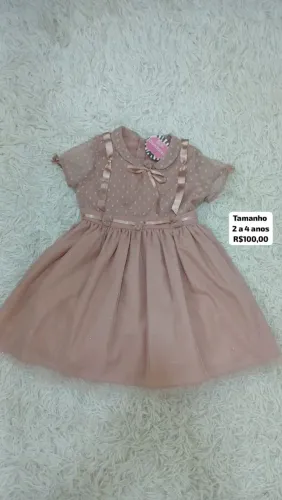 Vestido infantil premium luxo 