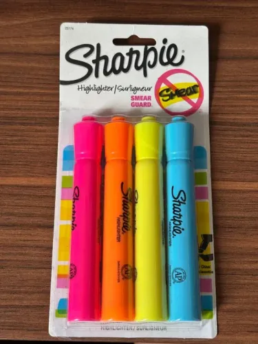 Caneta Marca Texto 4 Cores - Sharpie Highlighter
