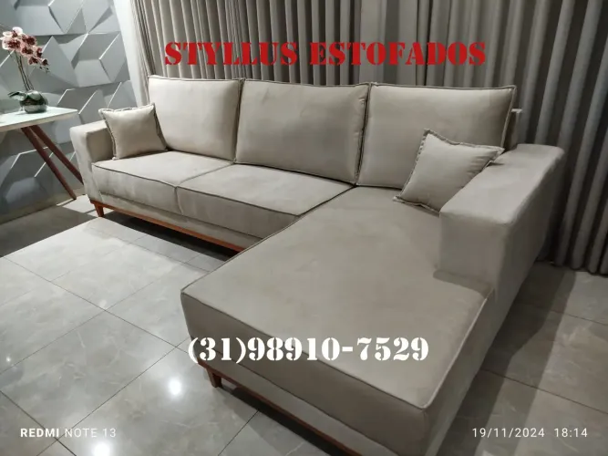 Sofá de Canto Premium - Estiloso e Confortável