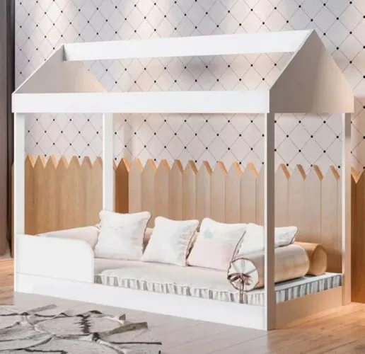 Mini cama branca 