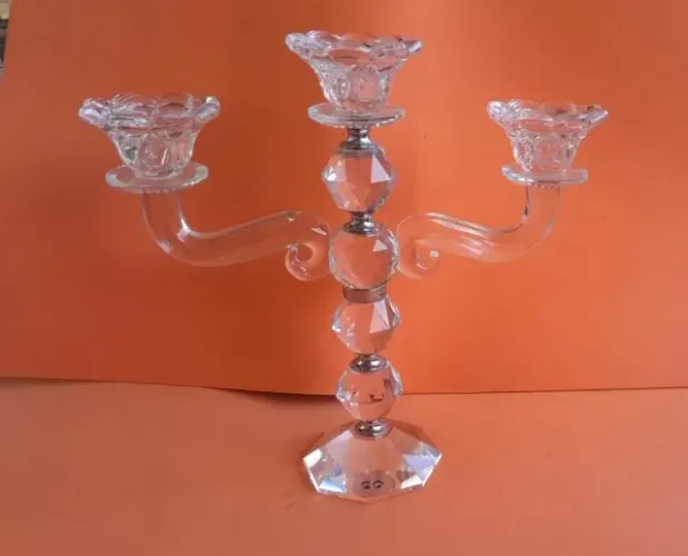 Candelabro em vidro