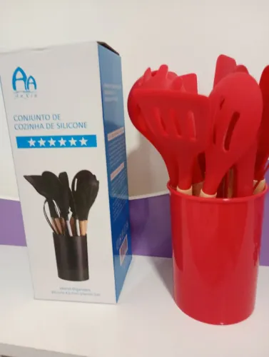 Conjunto de Utensílios de Cozinha em Silicone