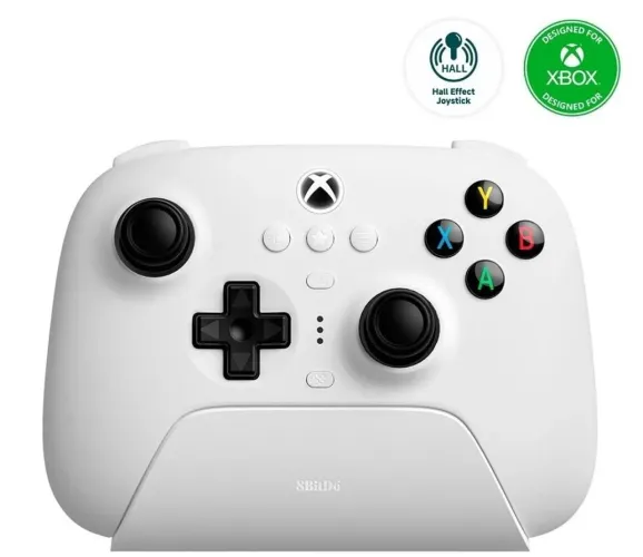 Controle Xbox Branco 8BitDo - Hall Effect Joystick