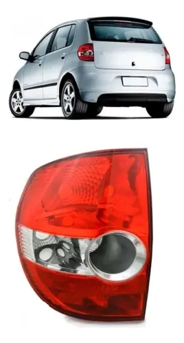 Lanterna Traseira Fox Esquerda 04 A 09 Esquerdo/motorista Vermelho