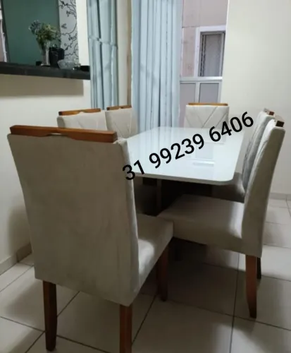 Conjunto de 6 Cadeiras para Sala de Jantar NOVOS