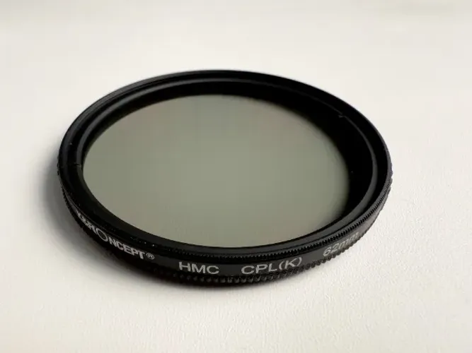 Filtro Polarizador Circular K&F Concept 62mm HMC CPL Usado em Ótimo Estado