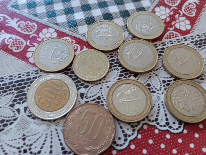 Lote de moedas antigas