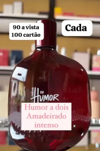 Perfume Humor a Dois Amadeirado Intenso Natura - 100ml