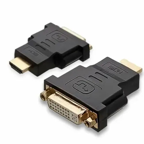 Adaptadores  Adaptador DVI-i 24+5 Fêmea para HDMI Macho 1080p