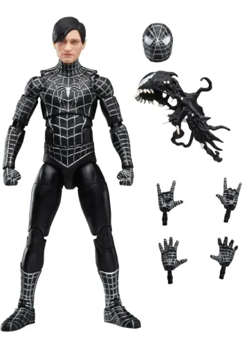 Action Figure Spider-Man Black Suit - Homem aranha 3 - Marvel legends