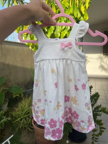Vestido flores 0 a 3 meses