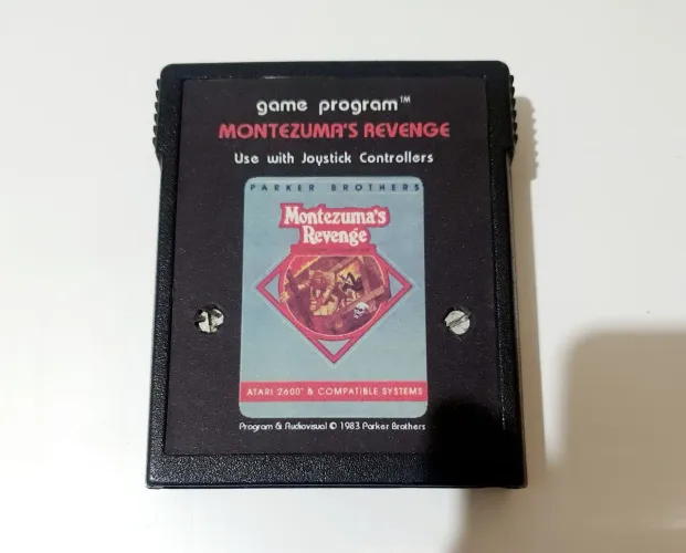MONTEZUMAS REVENGE ORIGINAL JVP ANOS 80 RELABEL COM CAIXA ( LUVA ) RARIDADE TOP