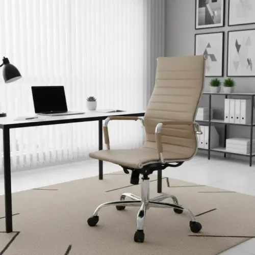 Cadeira Presidente Charles Eames Esteirinha Fendi Conforto Ergonômico Modelo 32897