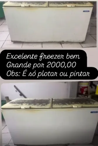 Freezer bem grande