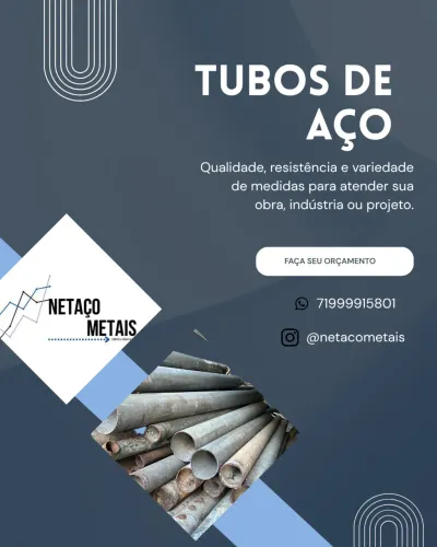 Tubo tamanhos diversos
