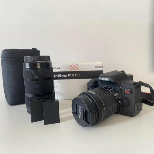 Canon EOS Rebel T6i + lente 18-55mm - Sigma 18-35mm