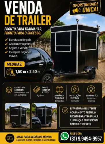 Trailer semi novo muito conservado