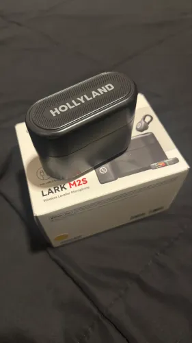 Microfone Hollyland Lark M2S Combo USB-C + Lightning | 2 Microfones | iPhone e Android