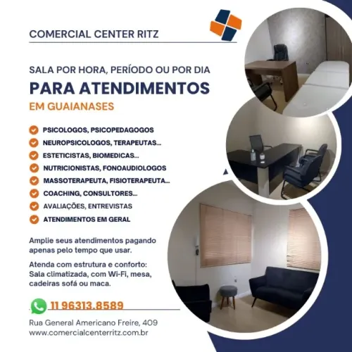 Sala por hora em Guaianases - Sala para atendimentos