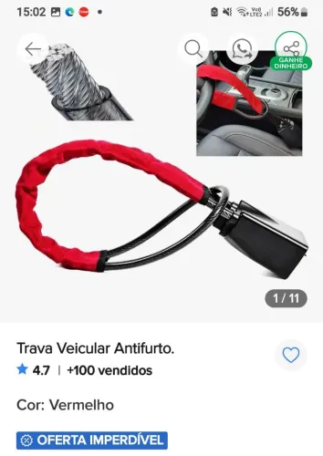Trava veiculo universal
