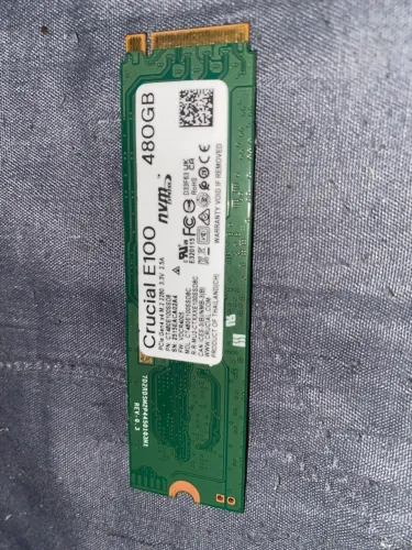 Ssd M.2 480gb Crucial E100 Pcie Gen4 X4 Nvme Leitura 4700mbs