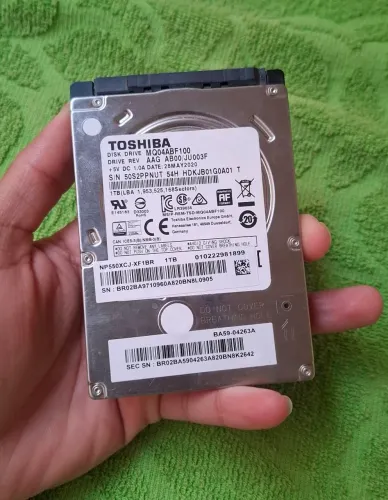 HD 1TB Toshiba Sata 3 + Cabo de Dados