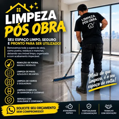 Limpeza Pós-Obra Profissional
