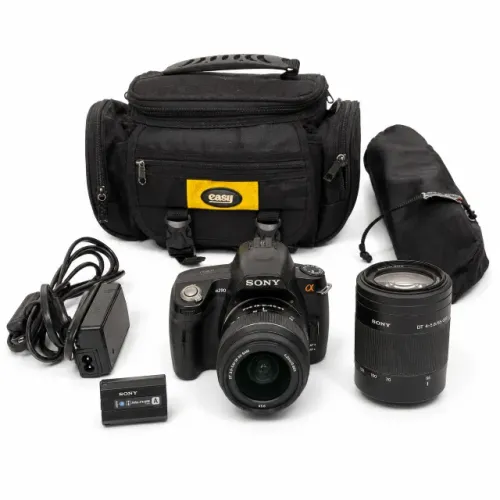 Câmera Sony Alpha A290 DSLR 14.2MP + Lente 18-55mm + Bateria + Tripé