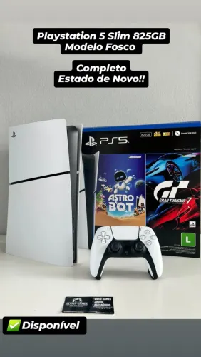 Playstation 5 Slim Modelo Fosco! (Aceito Cartão)
