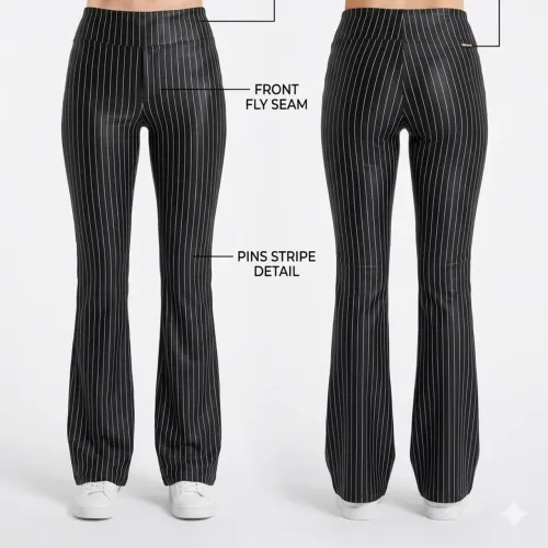 Calça risca de giz 
