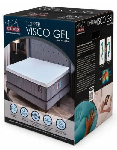 Pillow Top Visco Gel Sense King da F.A Colchões