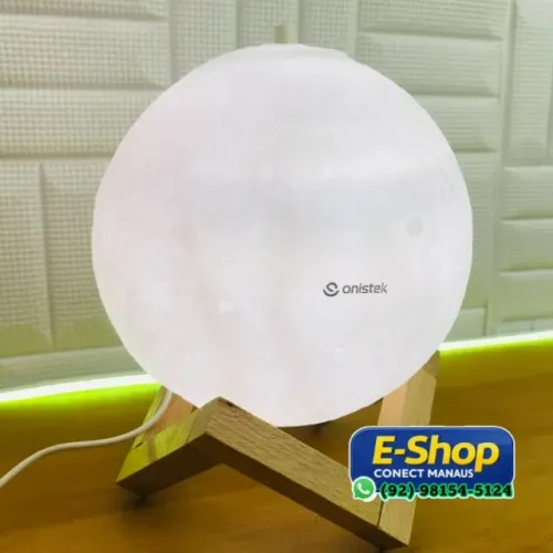 Umidificador e Lúminaria Solar com 3 Tons De Branco 1500ml - Entrega Grátis